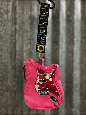 ✨MINT✨ Vintage Y2K Parcel Loop NYC Pink Guitar Shoulder Bag